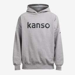 Kanso Unisex Hoodie Oversized – Organic H1 - Grey — фото 2