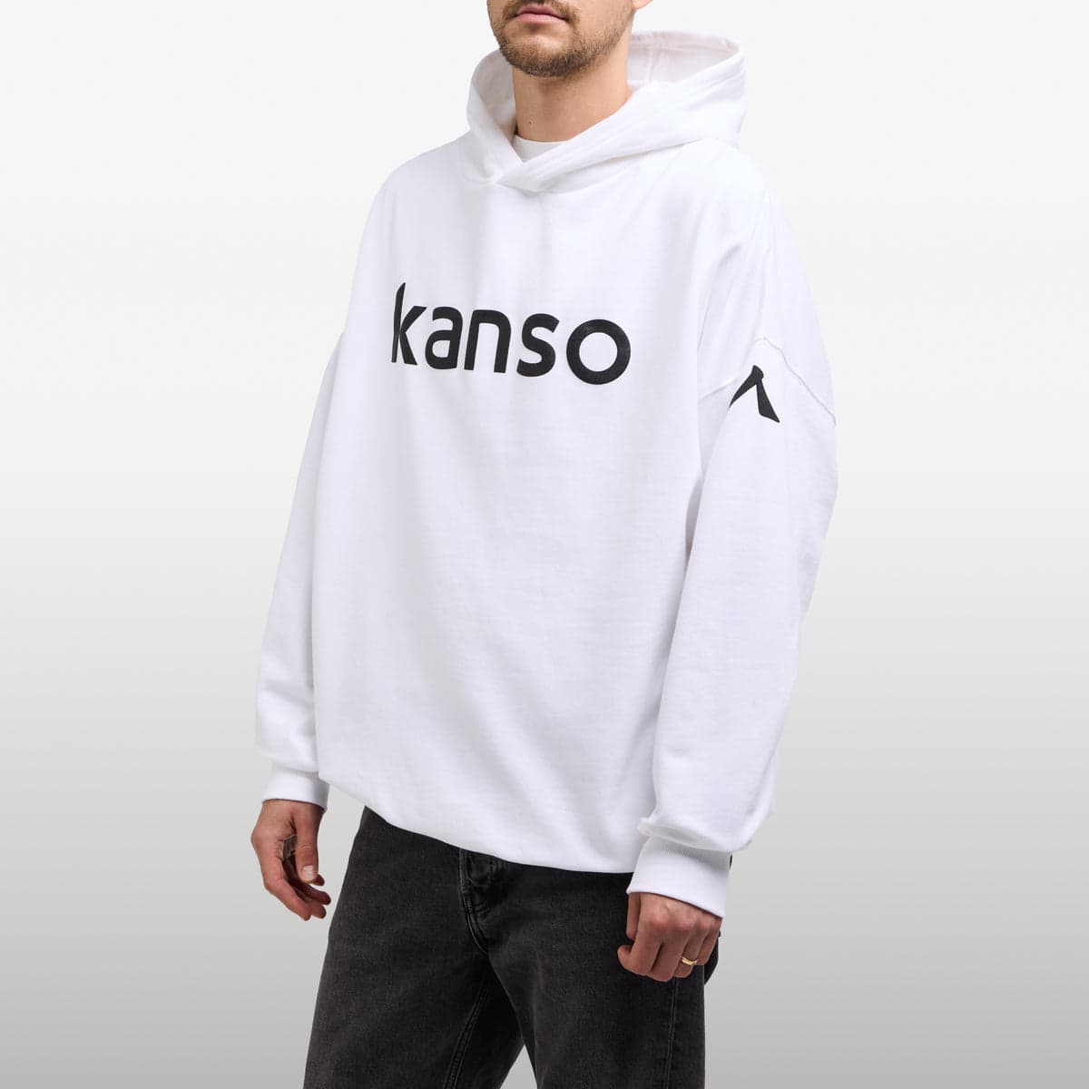 Kanso Unisex Hoodie Oversized – Organic H1 - White