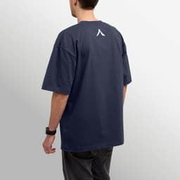 Kanso Unisex Tee - Oversized Fit - Navy — фото 2