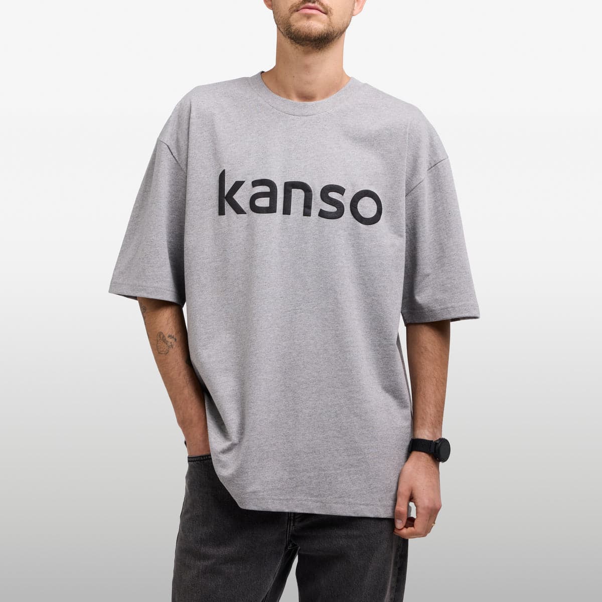 Kanso Unisex Tee Oversized – Organic T1 - Grey